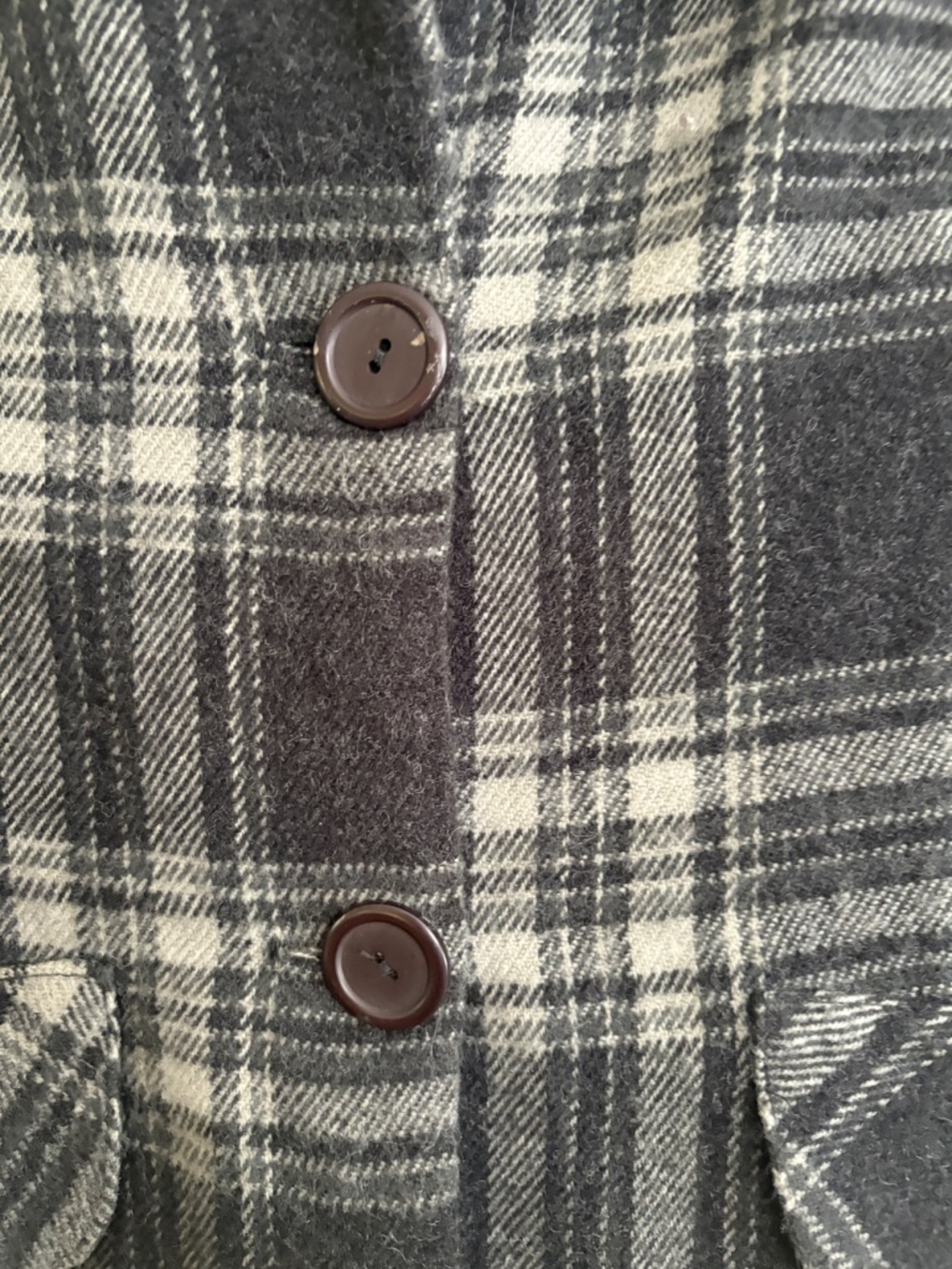 Vintage 1990s STEPS Flannel feel Blazer - Lightweight - Made in USA - Size M - Picture 4 of 14